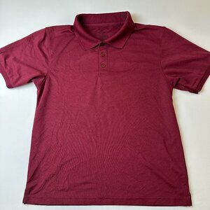 Genuine Gear Polo Shirt Boys Extra Large Maroon Short Sleeve Uniform Casual XL